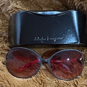 Salvatore Ferragamo Women's Sunglasses - Red and Black